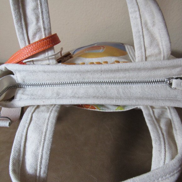 NWT C&C California Aperol "Spritz" Tote Bag With Orange Slice Wristlet - Picture 7 of 8